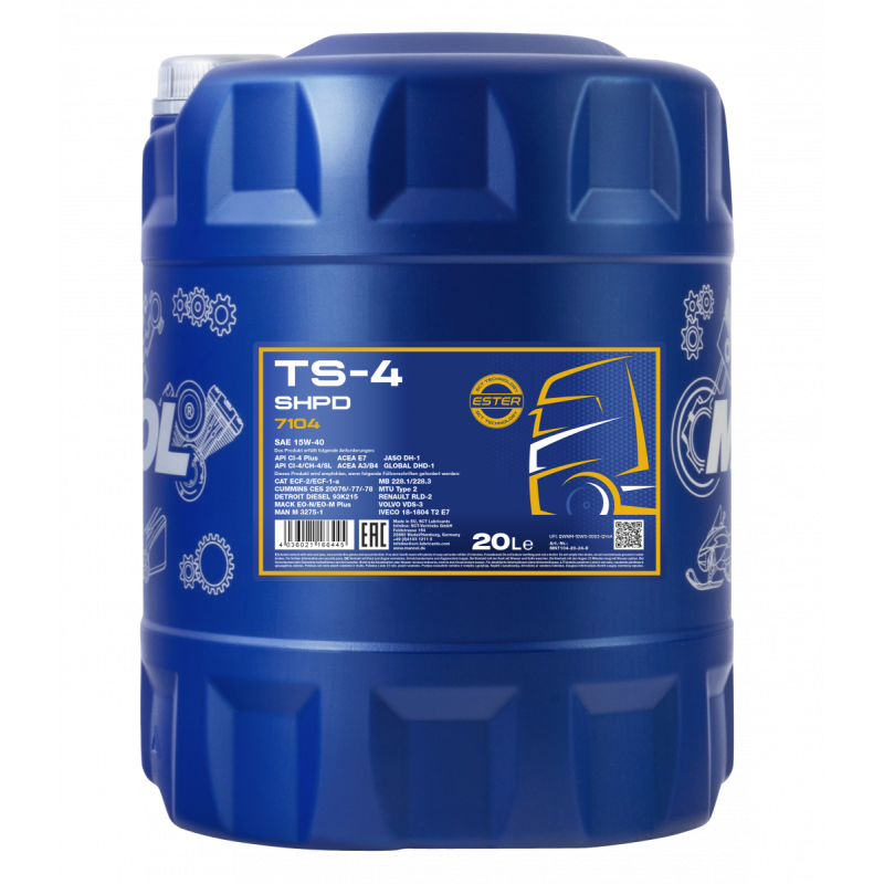 7104-20 TS-4  TRUCK SPECIAL EXTRA SHPD 15w-40  20L Спец.диз.олива для вантажівок