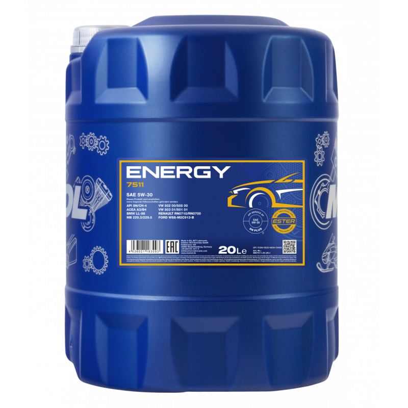 7511-20 ENERGY  5w-30 20L/ High Power Teilsynthetic / Олива напівсинтетична