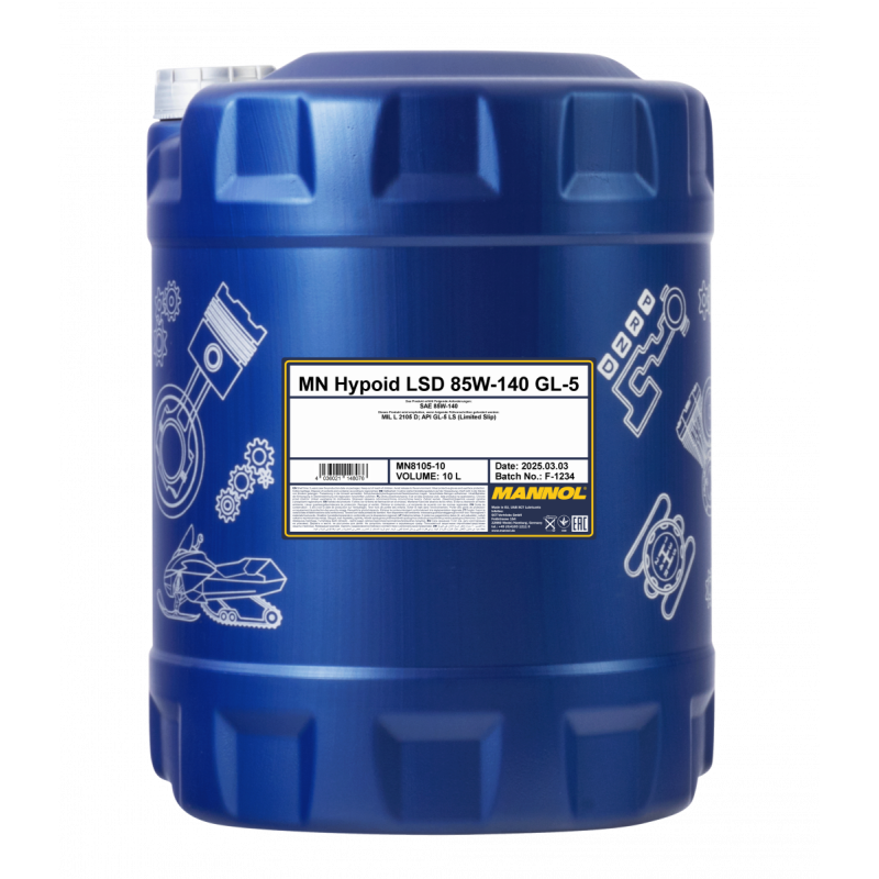 8105-10 Hypoid LSD 85W-140 GL-5 10L / Олива трансмісійна синтетична