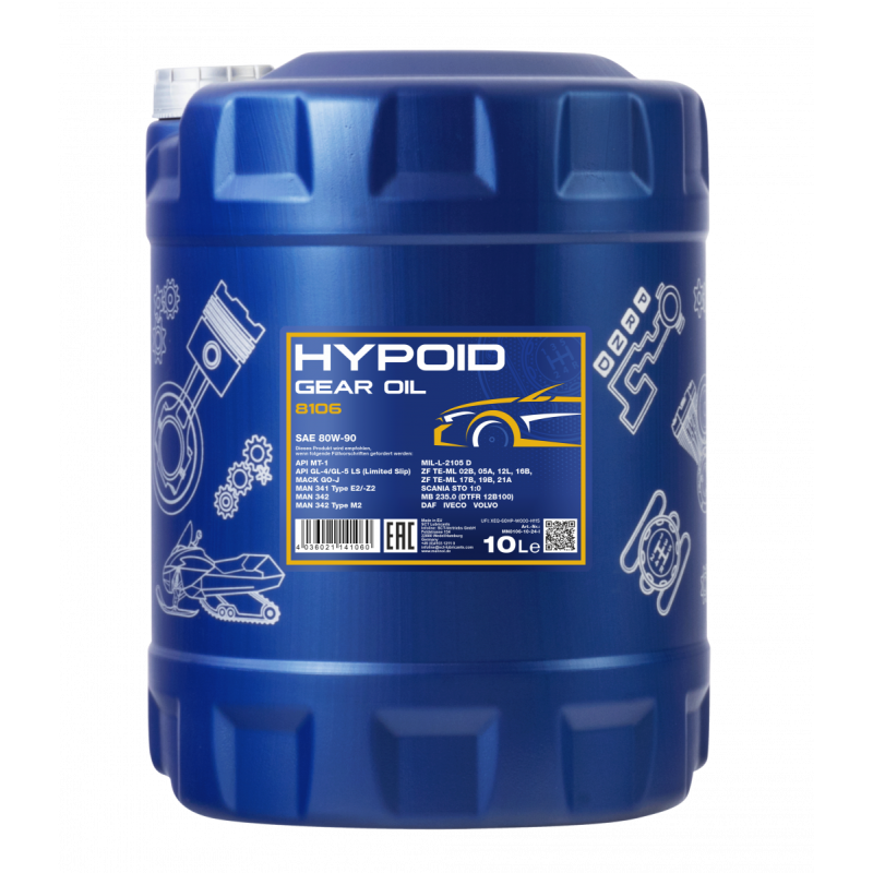 8106-10 HYPOID GETRIEBEOEL 80w-90 GL-4 /GL-5 10L / Олива трансмісійна гипоїдна
