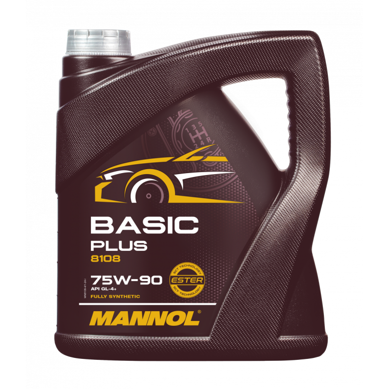 8108-4 BASIC Plus Getriebeoel 75w90 GL-4+  4L/ Повністю синтетична  трансмісійна олива