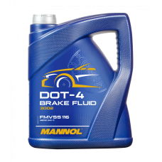 3002-5 MANNOL  DOT-4  5L / Гальмівна рідина з точкою кипіння  260 ºС  (уп 4 шт)