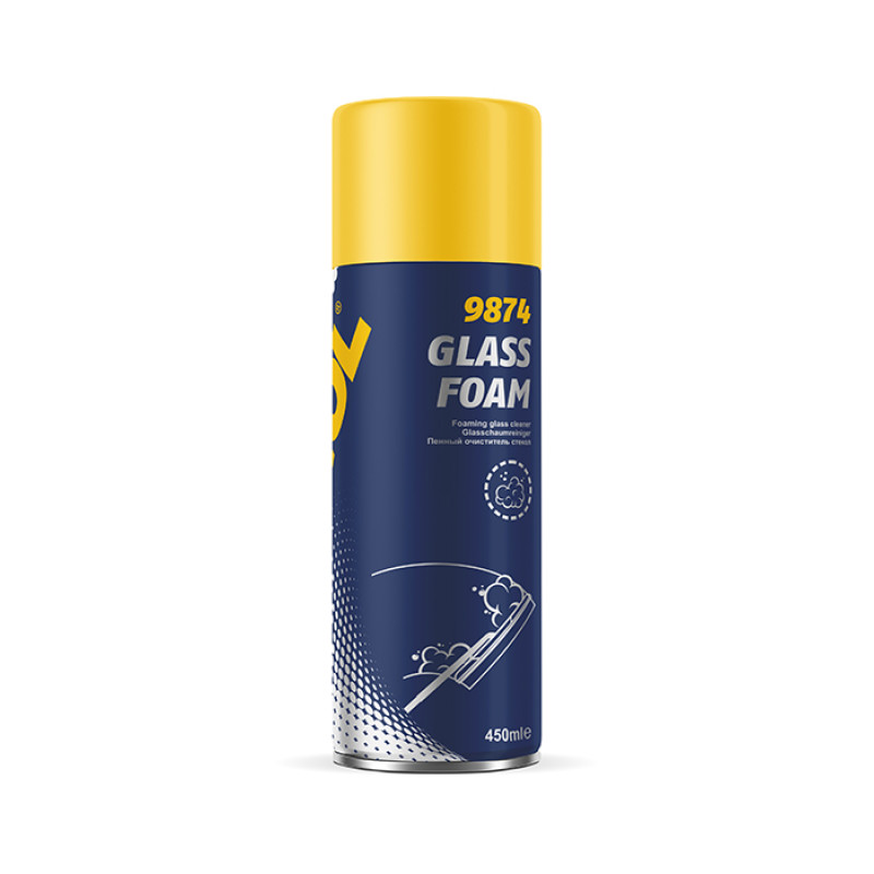 9874 Glass Foam 450ml / Засіб для чищення вікон і скла (уп. 24 шт.)
