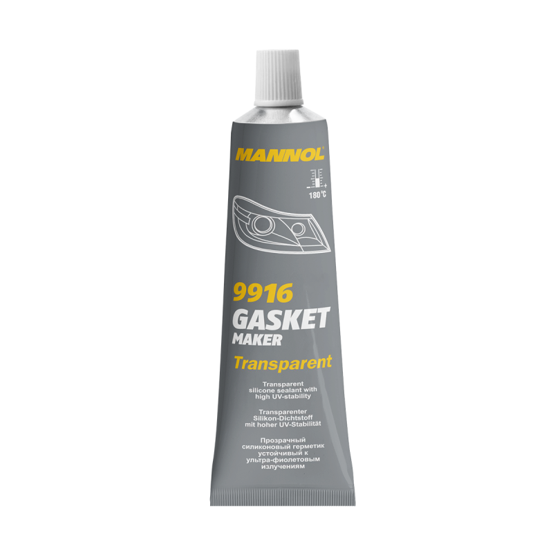 9916 Gasket Maker Transparent (Silicone Gasket) 85g / Прозорий силіконовий герметик