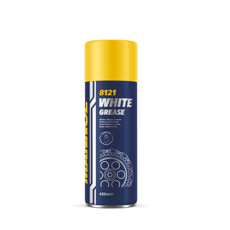 8121 White Grease 450ml / Біла змазка на літієвої основі(аерозоль) (уп. 12шт)