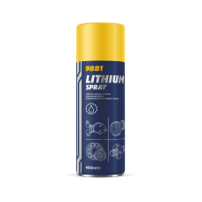 9881 Lithium spray 400ml / літієве мастило аерозоль (уп. 12 шт.)