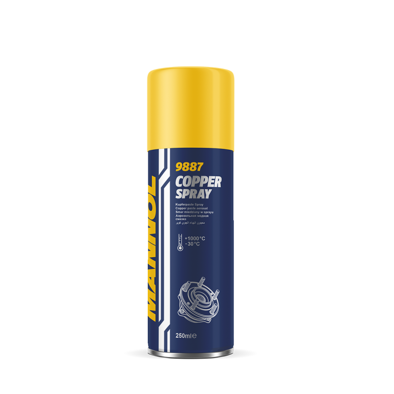 9887 Смазка медная Mannol COPPER SPRAY аэрозоль 250 мл (уп. 12шт)