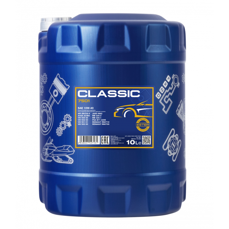 7501-10 CLASSIC SAE 10w-40 10L High Power Teilsynthetic / Олива напівсинтетична